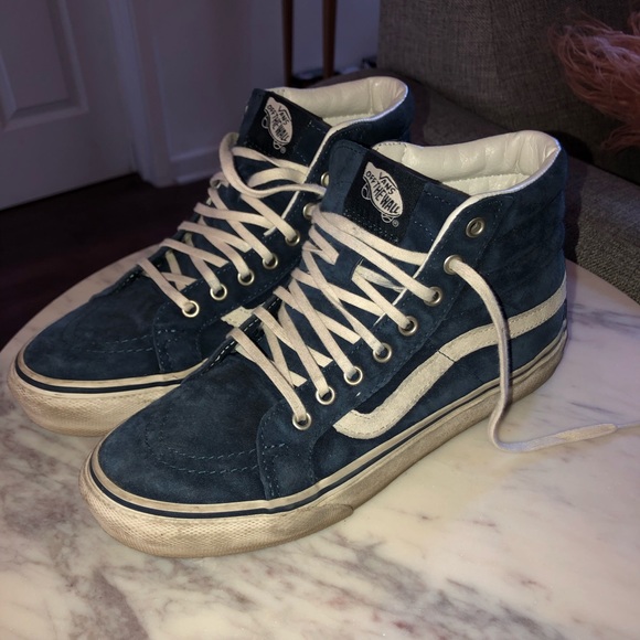 Vans Shoes - Navy Blue Suede Vans size 6.5 women’s